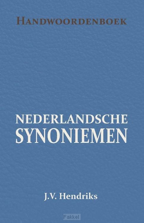 product afbeelding voor: Handwoordenboek van nederlandsche synoni