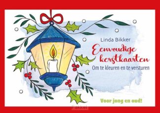 product afbeelding voor: Eenvoudige kerstkaarten om te kleuren en
