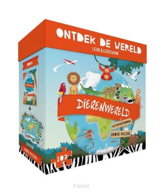 product afbeelding voor: DIERENWERELS-BOEK-PUZZEL