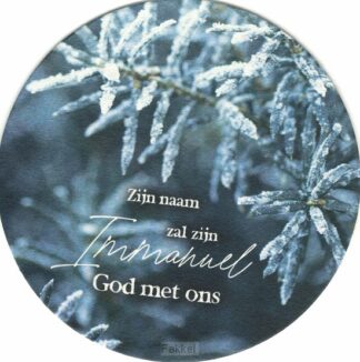 product afbeelding voor: Onderzetter Zijn naam zal zijn Immanuel