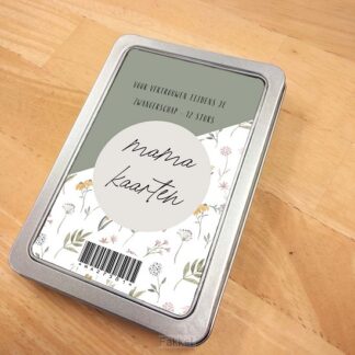 product afbeelding voor: Blikje mama kaarten zwanger