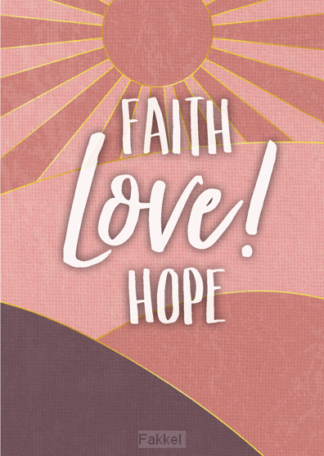 product afbeelding voor: Poster a4 faith love hope