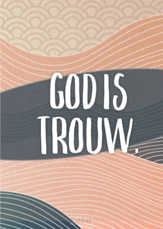 product afbeelding voor: Poster a4 God is trouw