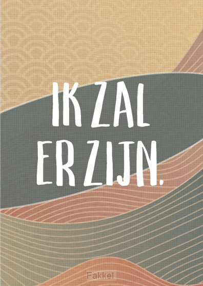 product afbeelding voor: Poster a4 Ik zal er zijn