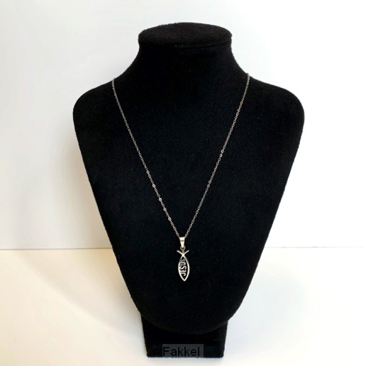 product afbeelding voor: Ketting visje Jesus zilver