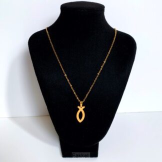 product afbeelding voor: Ketting ichtus visje goud