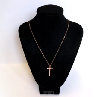 product afbeelding voor: Ketting kruisje 3cm rose
