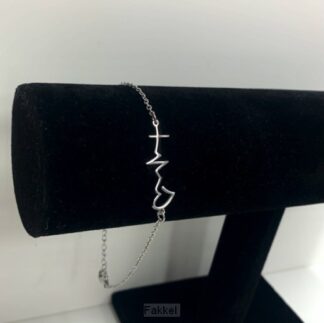 product afbeelding voor: Armband hartslag zilver