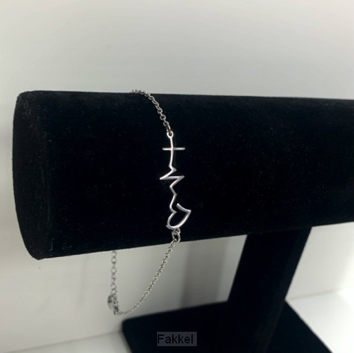 product afbeelding voor: Armband hartslag zilver