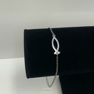 product afbeelding voor: Armband ichtus visje zilver