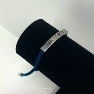 product afbeelding voor: Touwarmband blessed blauw